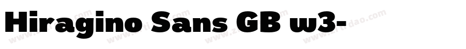 Hiragino Sans GB w3字体转换